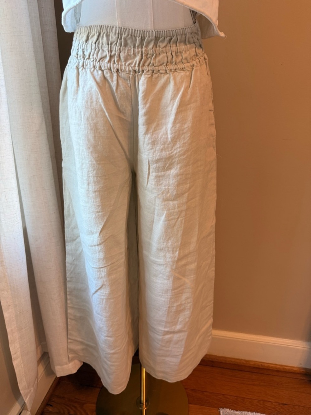 NWT Anthropologie Somerset Linen Pull-On Pants